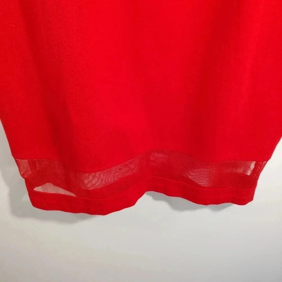 Lane Bryant Red Dress Slash Shoulder Plus Size 18 - Picture 7 of 15